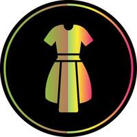 Dress Glyph Due Color Icon Design vector