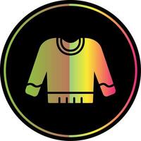 Jumper Glyph Due Color Icon Design vector