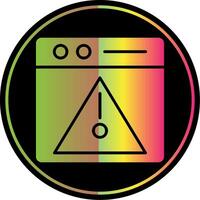 Error Glyph Due Color Icon Design vector