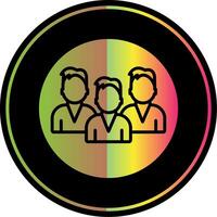 Mans Glyph Due Color Icon Design vector