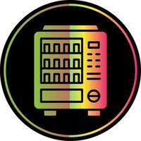 Vending Machine Glyph Due Color Icon Design vector