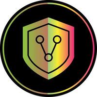 Connect Security Glyph Due Color Icon Design vector
