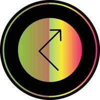 Bounce Glyph Due Color Icon Design vector