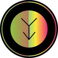 Merge Glyph Due Color Icon Design vector