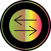 Swap Glyph Due Color Icon Design vector