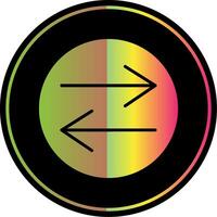 Swap Glyph Due Color Icon Design vector