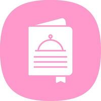 Menu Glyph Curve Icon Design vector