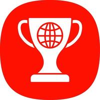 World Glyph Curve Icon Design vector