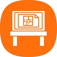 Architecture Glyph Curve Icon Design vector