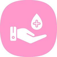 Hand Hygiene Glyph Curve Icon Design vector