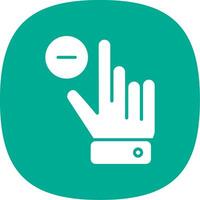 Zoom Out Glyph Curve Icon Design vector