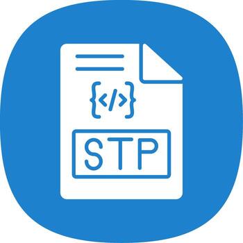 File Formats Glyph Curve Icon Design vector