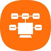 Tasks Glyph Curve Icon Design vector