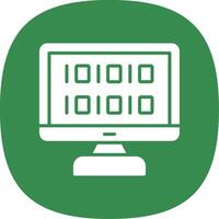 Algorithm Glyph Curve Icon Design vector
