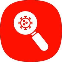 Detection Glyph Curve Icon Design vector