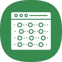 Recognition Glyph Curve Icon Design vector