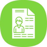 File Glyph Curve Icon Design vector