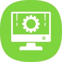 Development Glyph Curve Icon Design vector