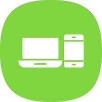 Devices Glyph Curve Icon Design vector