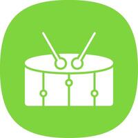 Snare Glyph Curve Icon Design vector