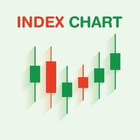 Trading graphic design concept. Stock market business graph chart on digital screen vector