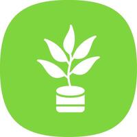 Thyme Glyph Curve Icon Design vector