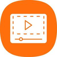 Glyph Curve Icon Design vector