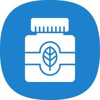 Essential Oil Glyph Curve Icon Design vector