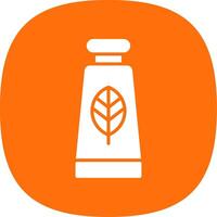 Hand Cream Glyph Curve Icon Design vector