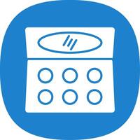 Contour Glyph Curve Icon Design vector