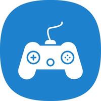 Console Glyph Curve Icon Design vector