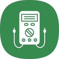 Multimeter Glyph Curve Icon Design vector