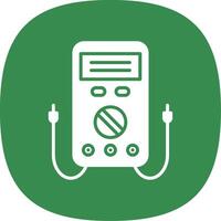 Multimeter Glyph Curve Icon Design vector