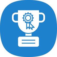 Achievement Glyph Curve Icon Design vector