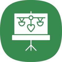 Training Glyph Curve Icon Design vector