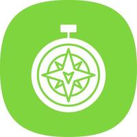 South Glyph Curve Icon Design vector