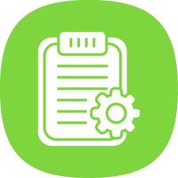 Clipboard Glyph Curve Icon Design vector