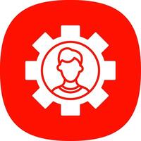 Coal Mining Glyph Curve Icon Design vector
