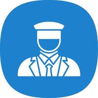 Tarin Driver Glyph Curve Icon Design vector