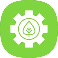 Offshore Platform Glyph Curve Icon Design vector