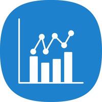 Graphs Glyph Curve Icon Design vector