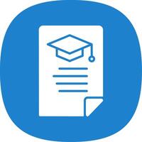 Education News Glyph Curve Icon Design vector