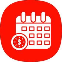 DeadLine Circle Multi Circle Glyph Curve Icon Design vector