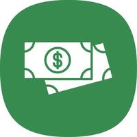 Payment Glyph Curve Icon Design vector