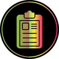 Clipboard Glyph Due Color Icon Design vector