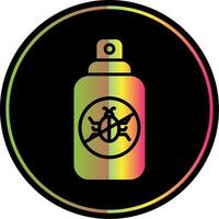 Insect Repellent Glyph Due Color Icon Design vector