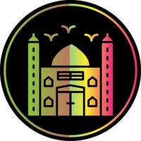 Mosque Glyph Due Color Icon Design vector