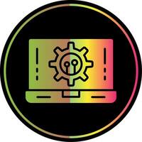 Software Development Glyph Due Color Icon Design vector