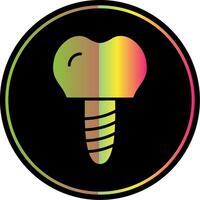 Implants Glyph Due Color Icon Design vector