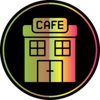 Cafe Glyph Due Color Icon Design vector